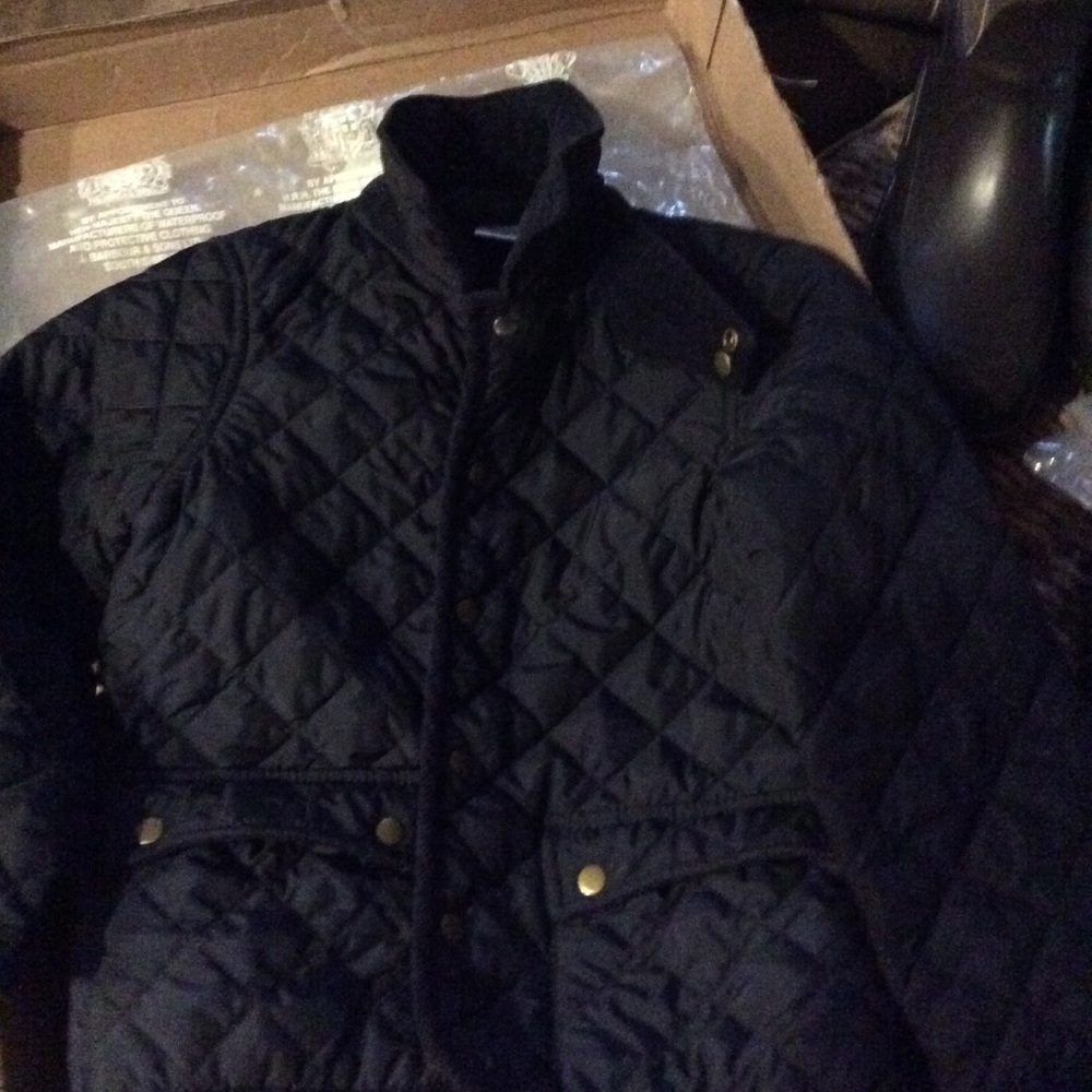 J Crew Guilted Navy Jacket CrewCuts - Picture 4 of 5